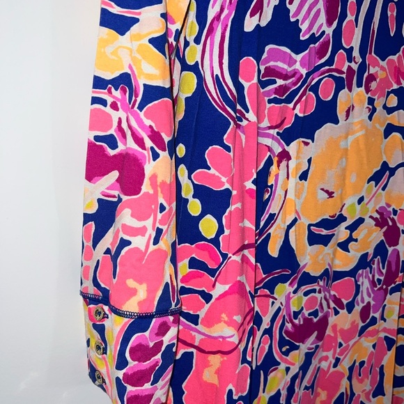 Lilly Pulitzer Sophie Dress in Brilliant Blue Catch And Release Medium - Picture 7 of 14